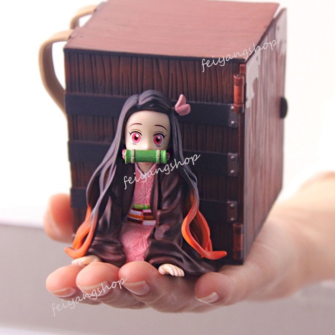 Demon Slayer Action Figure Kamado Nezuko Cabinet Car Decoration Doll ...