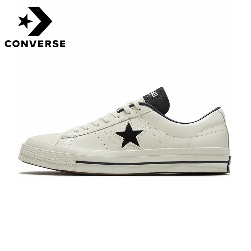 Converse Bright Leather One Leather Bright Patent Leather Small White Shoes Low Top Contrasting Color Casual Couple Shoes Men's Shoes Women's Shoes Student Shoes | Philippines