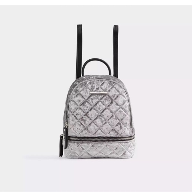 aldo silver backpack