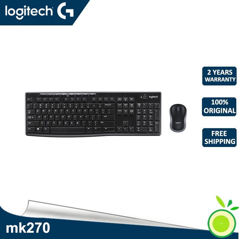 Logitech mk270 2.4G mouse and keyboard set with eight long-lasting ...