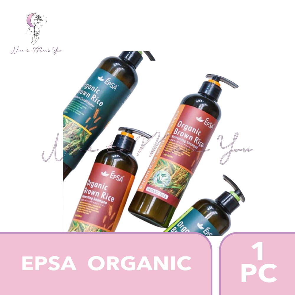 EPSA ORGANIC POMEGRANATE REFRESHING SHAMPOO/BROWN RICE MOISTURE CONDITIONER