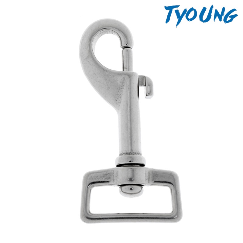 72mm 26mm 316 Stainless Steel Square Eye Swivel Bolt Snap Hook Dive Clip 