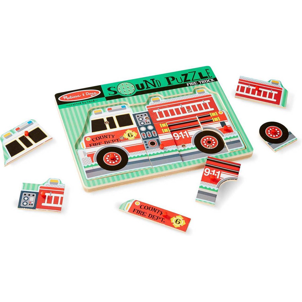 fire truck puzzle melissa doug