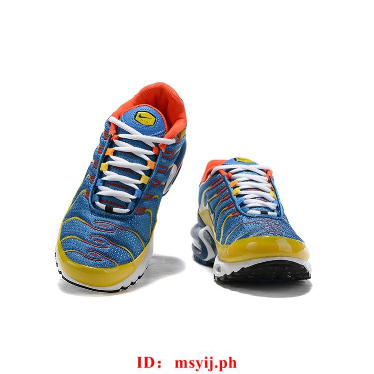 blue and yellow air max plus
