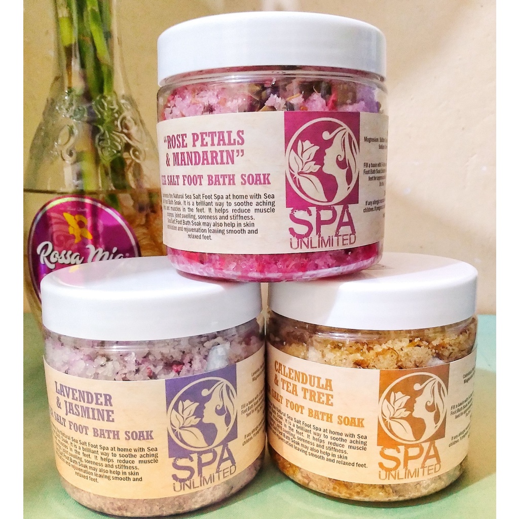 Spa Unlimited Sea Salt Foot Bath Soak 500g Shopee Philippines