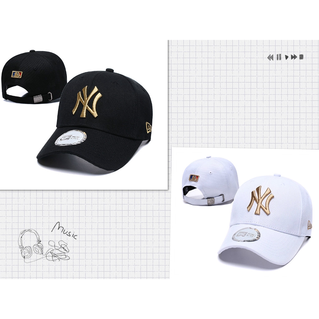 gold yankees hat
