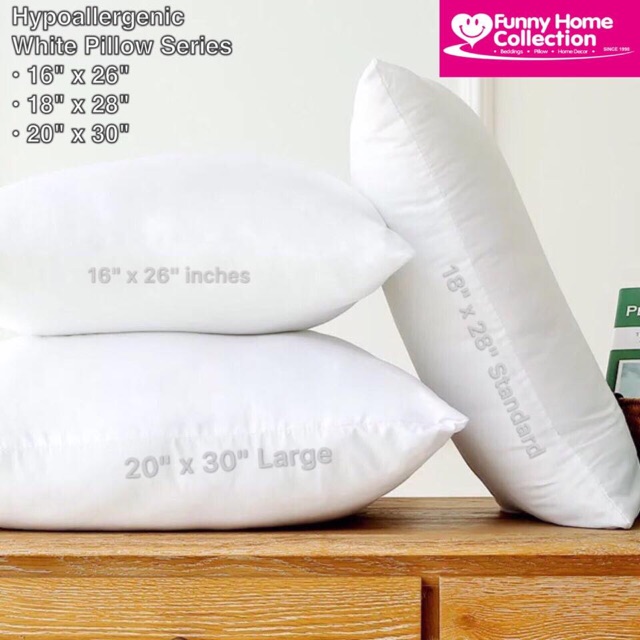 Hypoallergenic Funny Home White Pillow Shopee Philippines