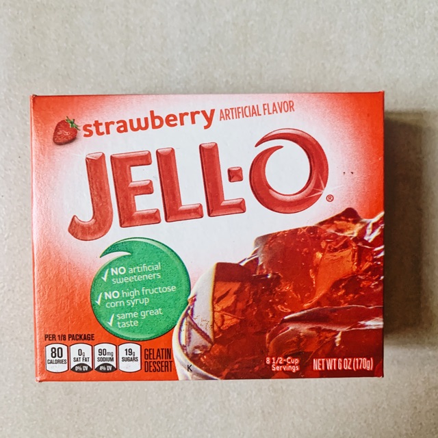 JellO Jello Strawberry Gelatin (170g) Shopee Philippines