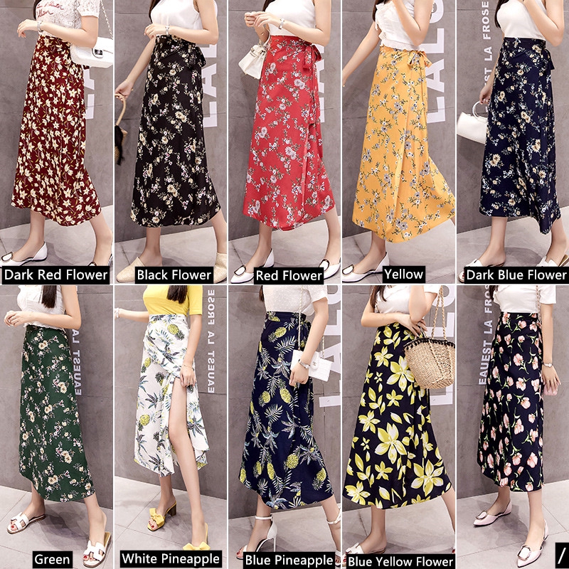 womens floral maxi skirt