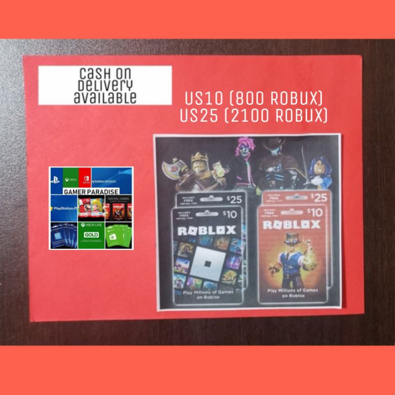 Roblox Robux Gift Card Cod Shopee Philippines - gifts cards roblox