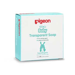 pigeon baby transparent soap