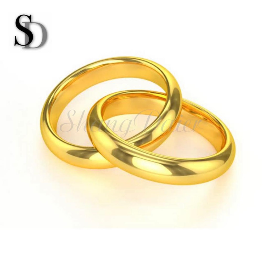 SD Classic Bangkok Thai Gold Wedding Ring R008 Shopee