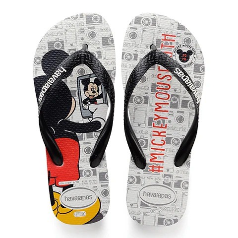 havaianas mickey mouse flip flops