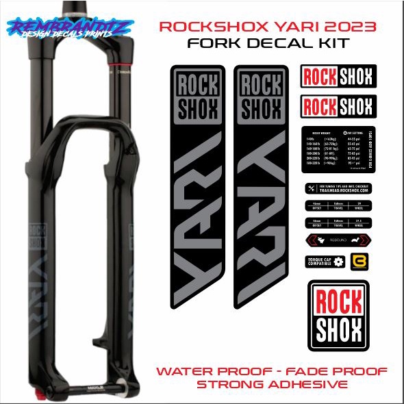 Autocollants Pour Fourche Rock Shox 35 – Modèle 2021, Résistants à L'abrasion – Personnalisez Et Modernisez Votre VTT Facilement