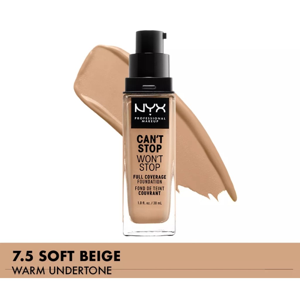 Nyx Professional Make Up Can T Stop Won T Stop Matte Foundation Soft Beige Shopee Philippines