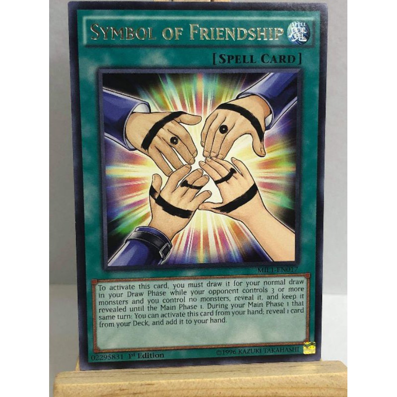 Yugioh Symbol Of Friendship Mil1 Rare Shopee Philippines