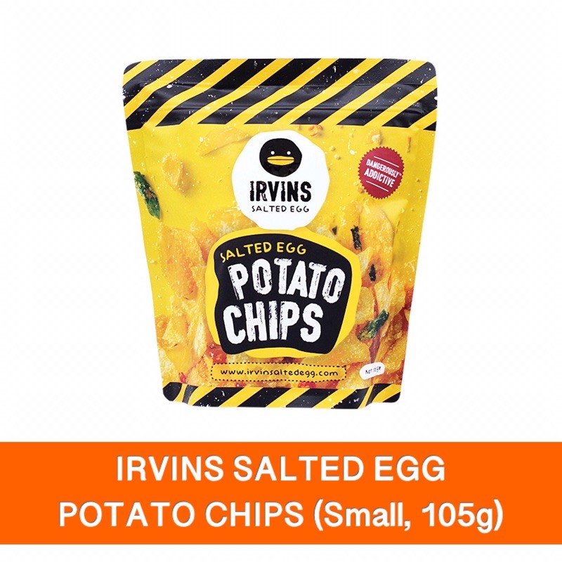 Irvins Salted Egg Potato Chips (Small, 105g) | Shopee Philippines