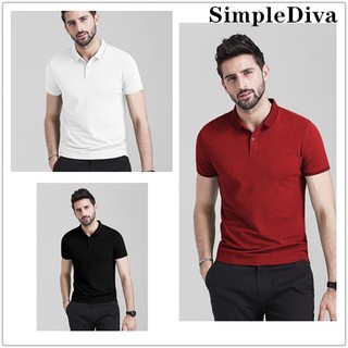 SIMPLEDIVA Men's drifit Polo Shirt Unisex  Quality korea fashion t shirt #3