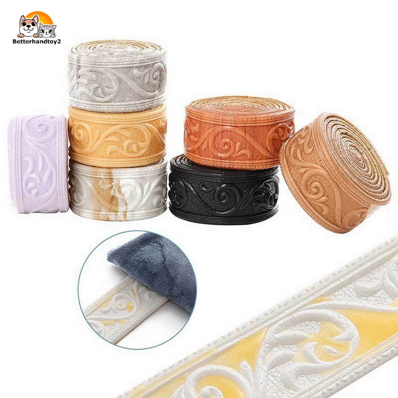 2.3Meter Moulding Wallpaper Wall Trim Line Corner Sticker Boarder On Ceiling Wallpaper BETHAND