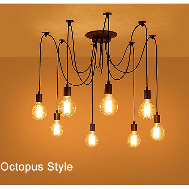 modern edison bulb chandelier