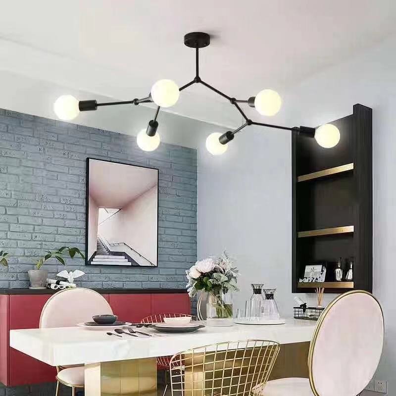Magic bean molecular lamp American style chandelier ceiling lamp（with free original Tricolor bulb)