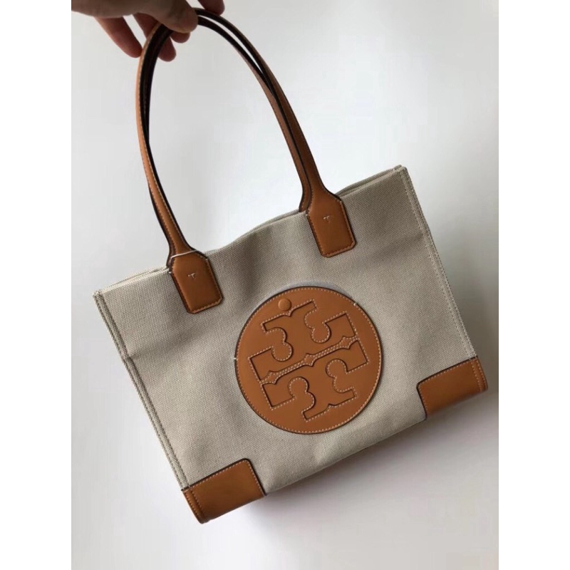 ella canvas leather tote