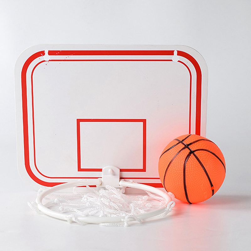 RACHELS Sport Office Basketball Hoop Clip for Trash Can Basketball Game Small Basketball Board Clip for Waste Basket 