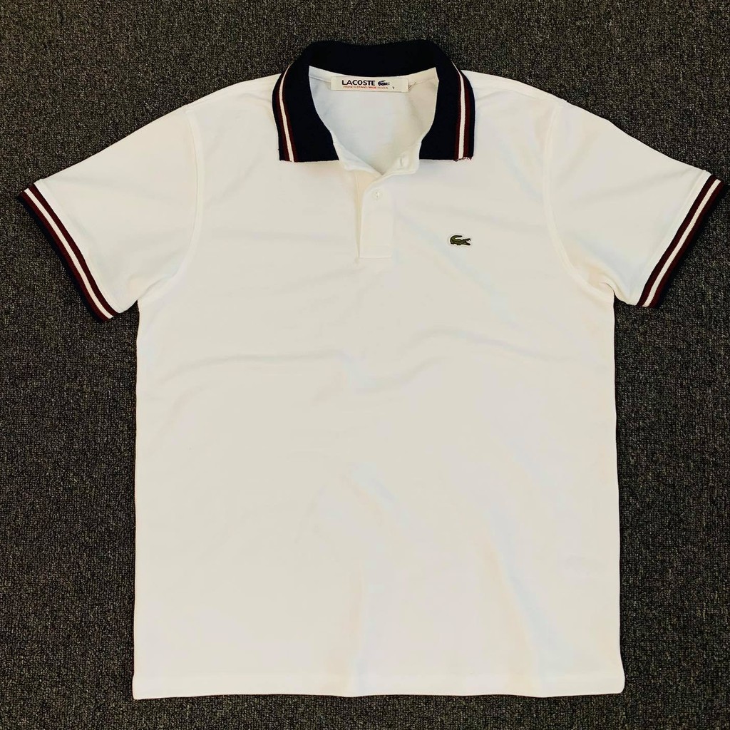 maroon lacoste shirt