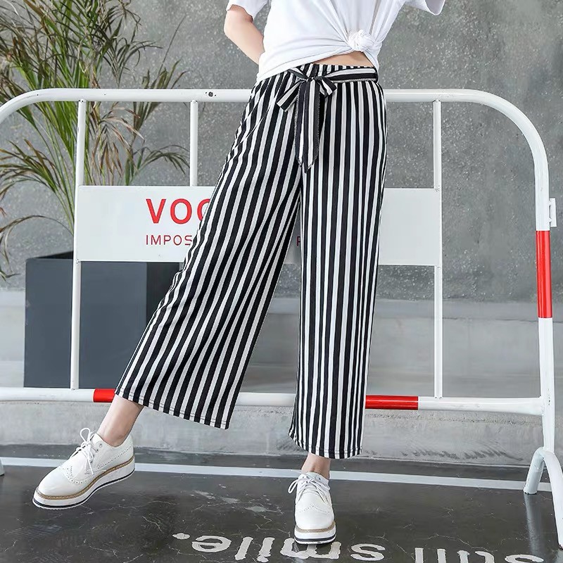 black and white square pants outfit