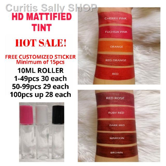 HD matte stain liptint tint Mattefied lipstain mattified lip tint rebranding(lip tint) Shopee