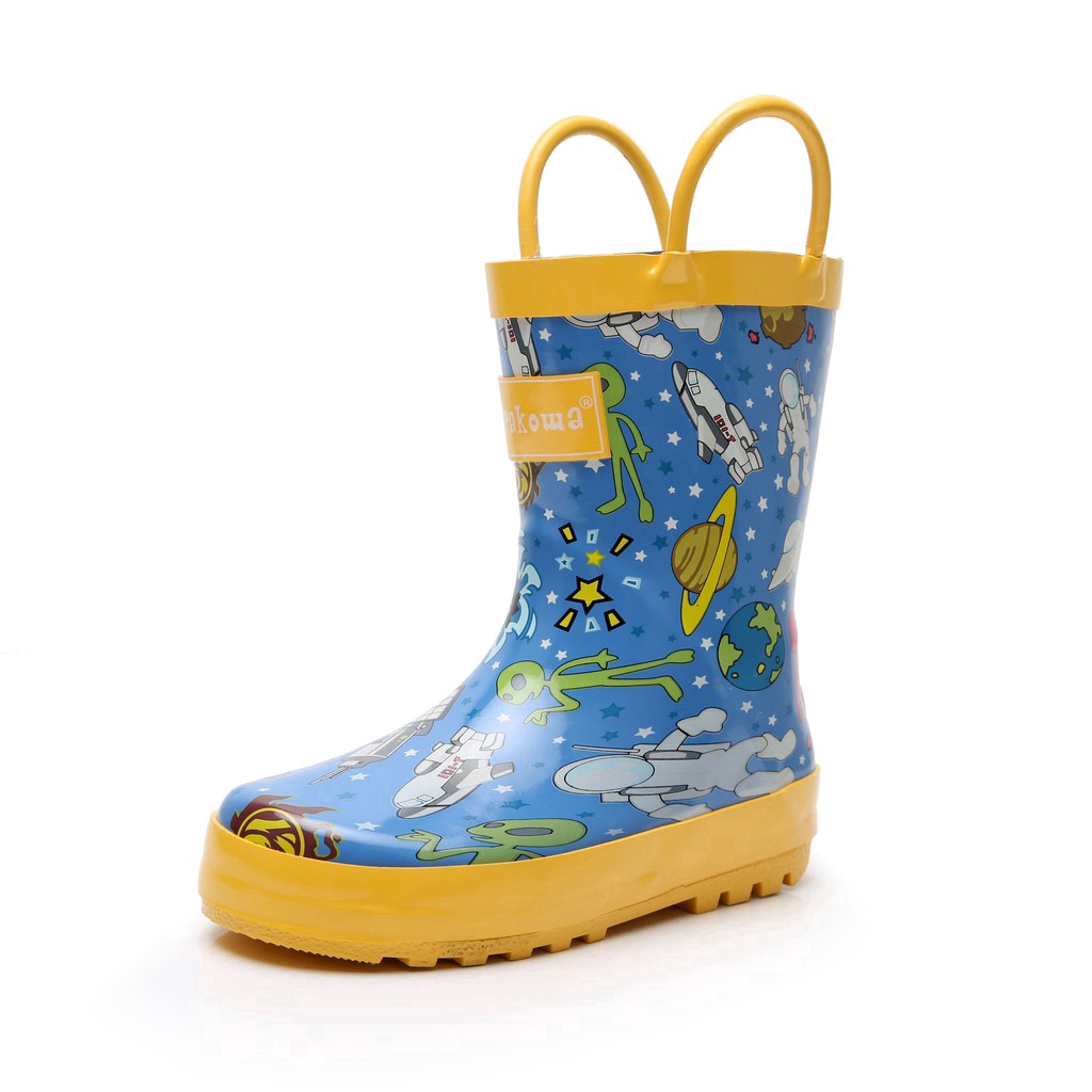 flower rain boots