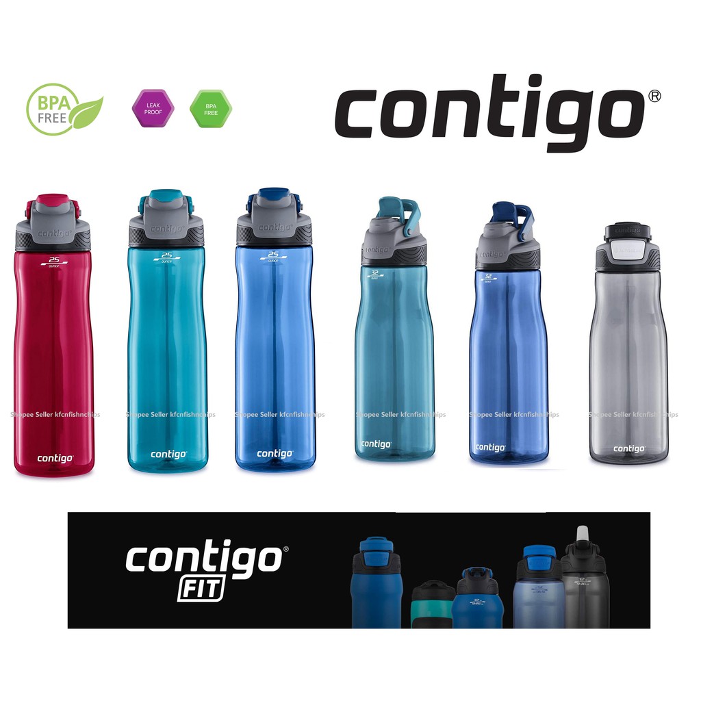 Contigo Fit AUTOSEAL Spill Proof Water Bottle 24oz (709ml) Shopee Philippines