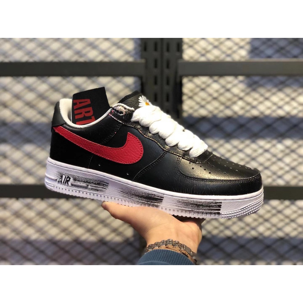 PEACEMINUSONE x Nike Air Force 1 Low Para-Noise Black White Red On