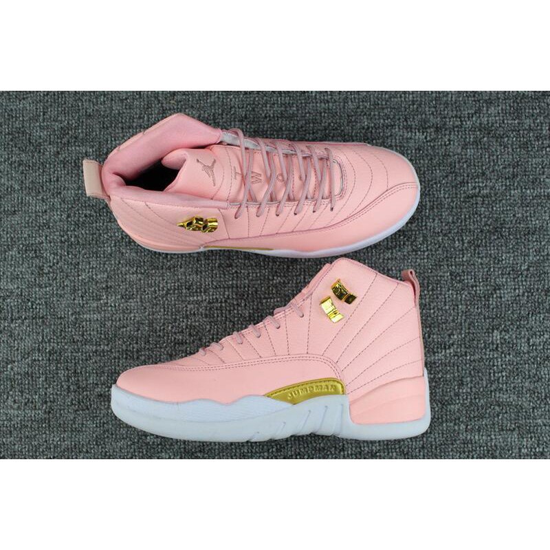 pink jordan 12s