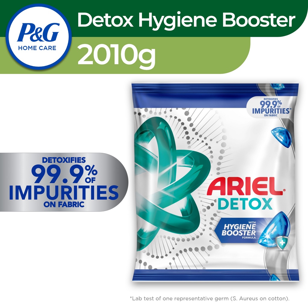 Ariel Detox with Hygiene Booster 2.01kg (Laundry Detergent, Laundry