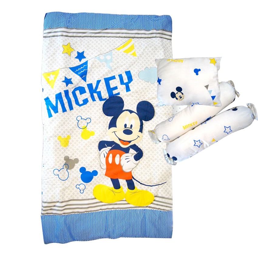 Baby Crib Comforter Bolster Pillow Mickey Baby Crib Set Shopee