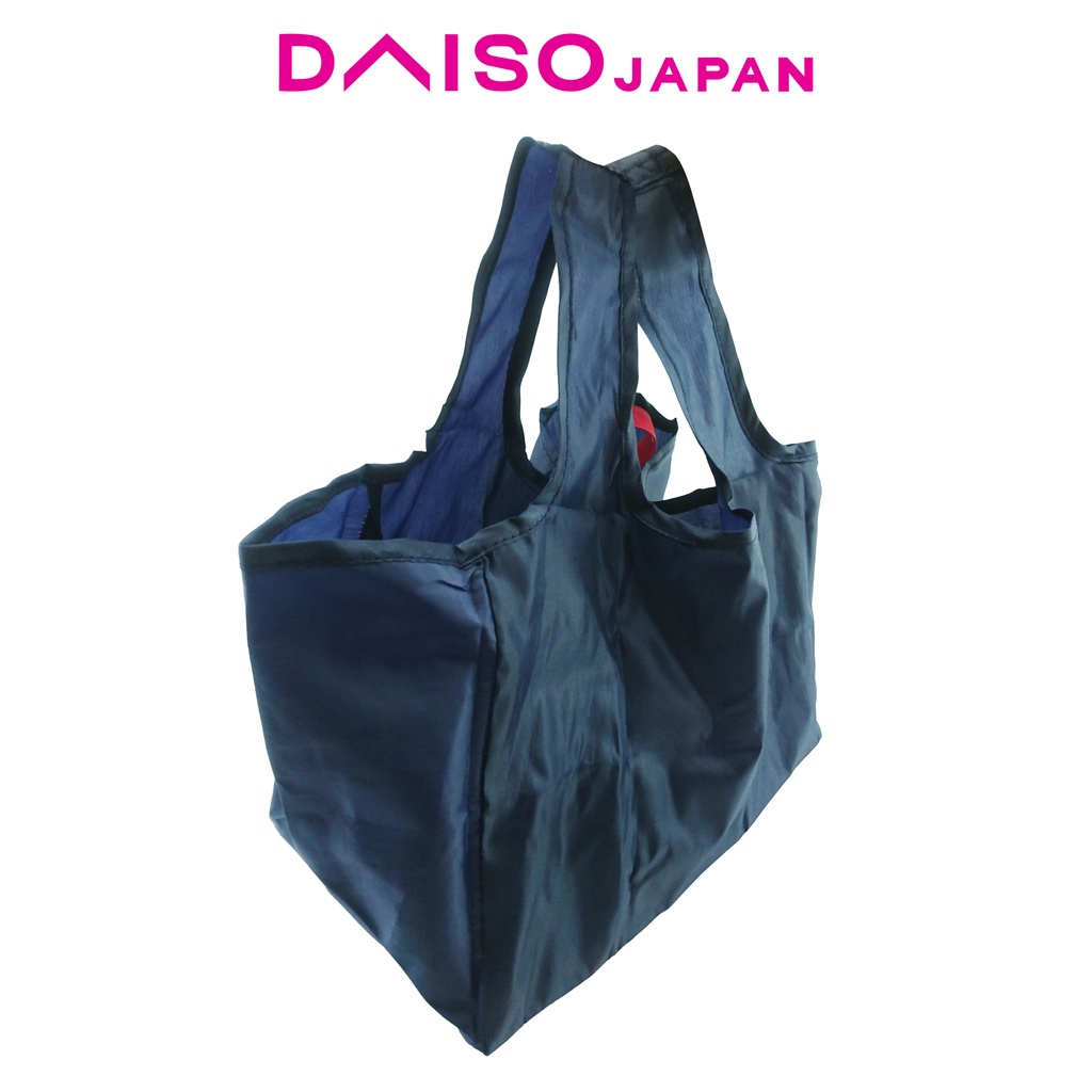 Daiso Blue Foldable Shopping Bag Shopee Philippines