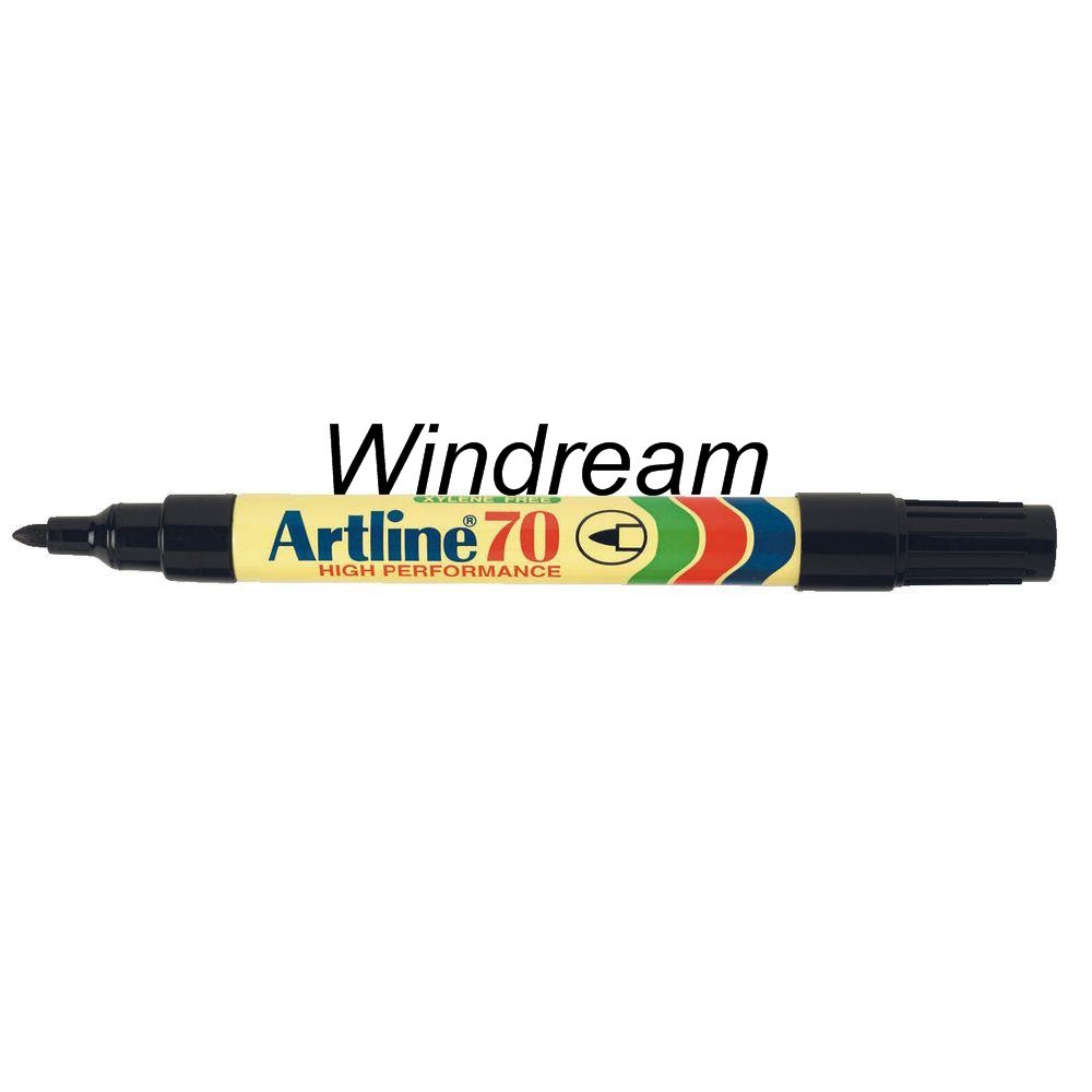 Artline Permanent Marker Fine & Broad Black | Shopee Philippines