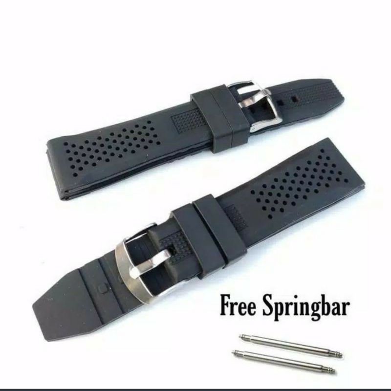 Universal Fossil Rubber Strap Watch Band 22mm Shopee Philippines