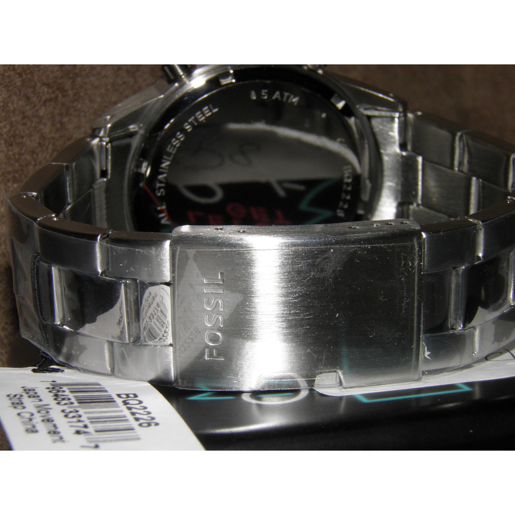 flynn sport chronograph silver stainless steel watch