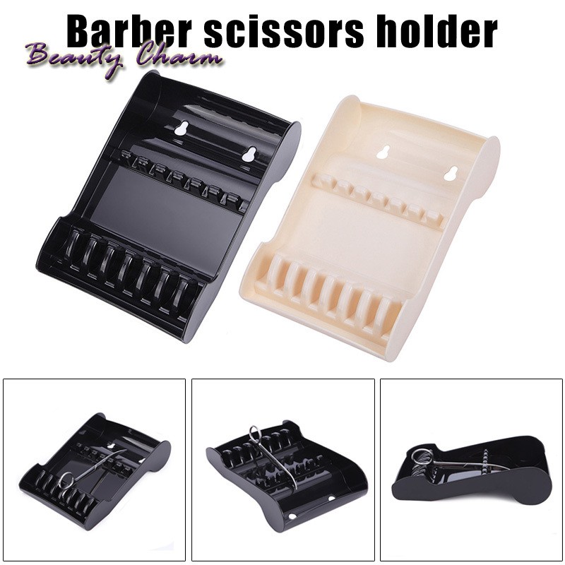 Hair Scissors Holder Rack Salon Barber Shears Stand Storage