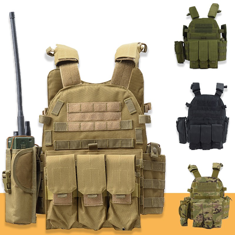 2021 NEW Military Equipment Tactical Molle Vest Army Combat Paintball ...