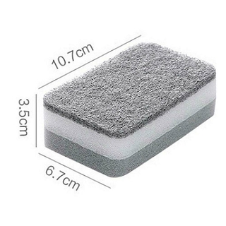 1PCS Gray Double-sided Cleaning Sponge Household Kitchen Dropshipping Restaurant Cloth Cleaning J8C3 #5