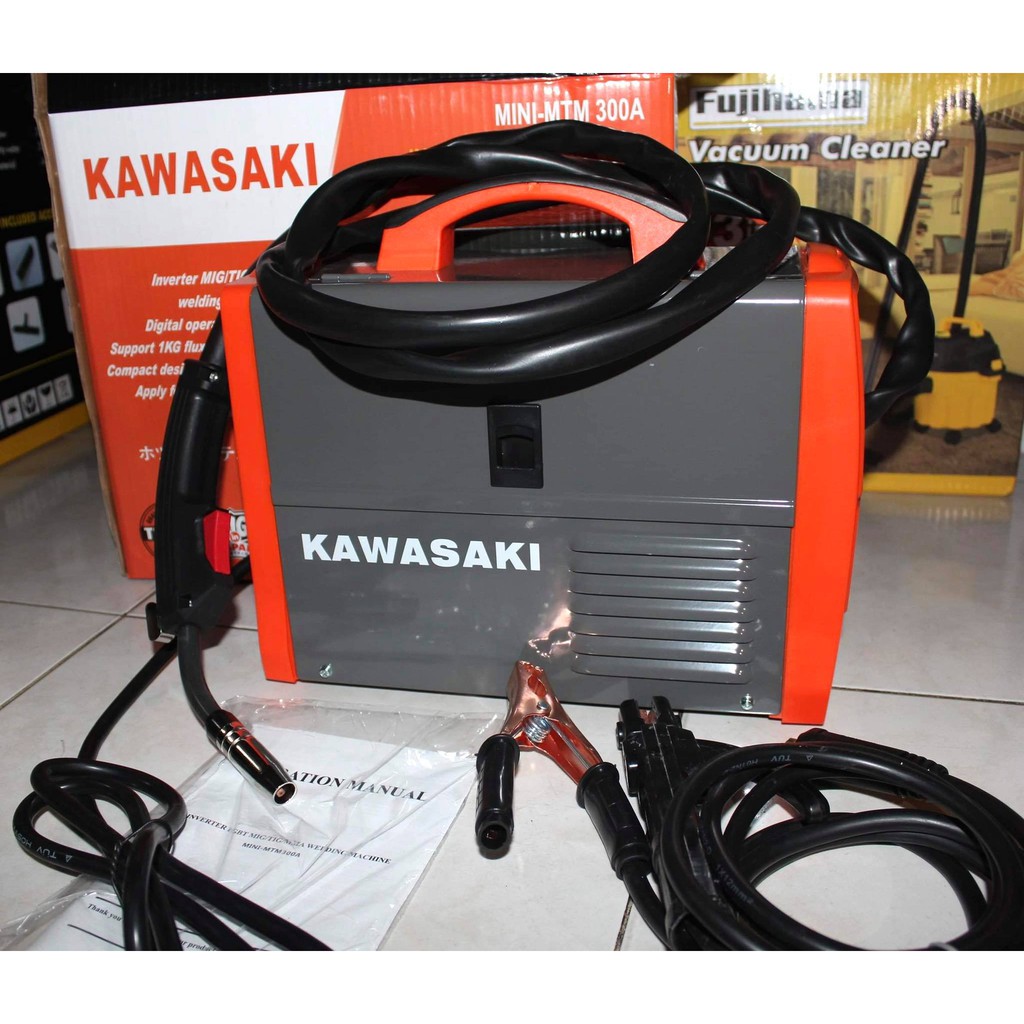 Kawasaki 3in1 Welding Machine Inverter MIG/TIG/MMA (GASLESS) Shopee