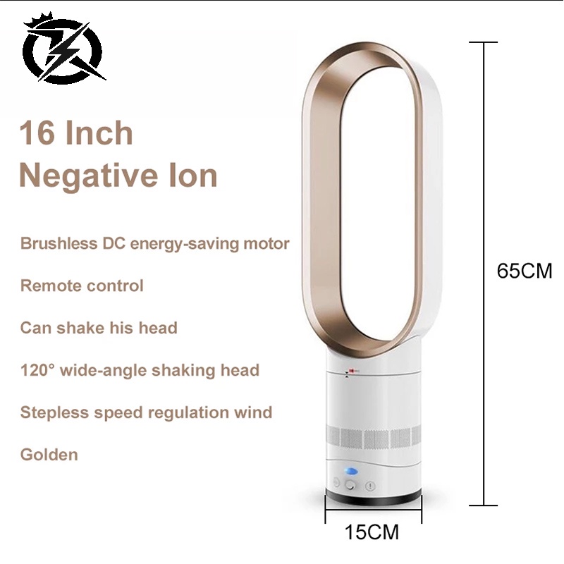 Bladeless Electric Fan with Oscillation and 30120 Minute Timer