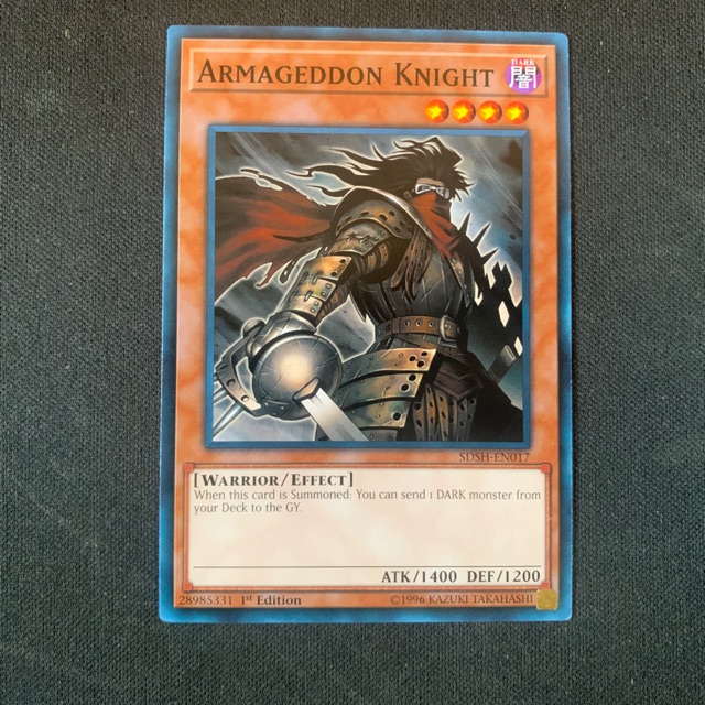 YuGiOh Armageddon Knight (TCG) Shopee Philippines