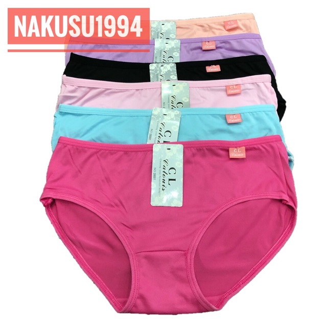 COD☑️12Pieces CL Cotton Panty Ladies Panty Women's Panties Free Size  23-25Waist | Shopee Philippines
