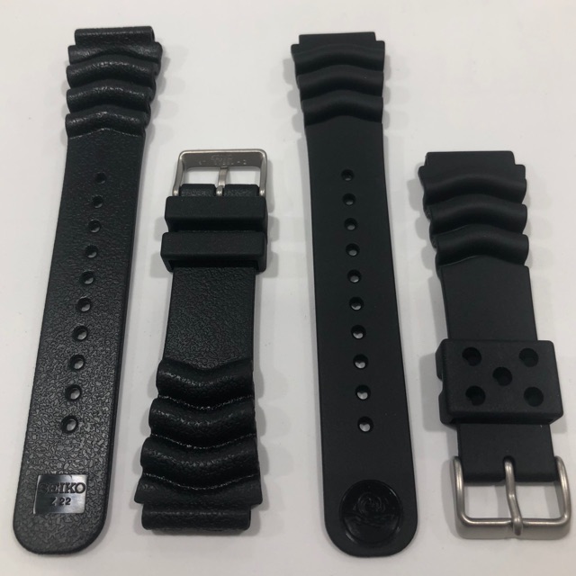 Authentic Seiko Divers Rubber Strap 20mm and 22mm Large | Shopee Philippines