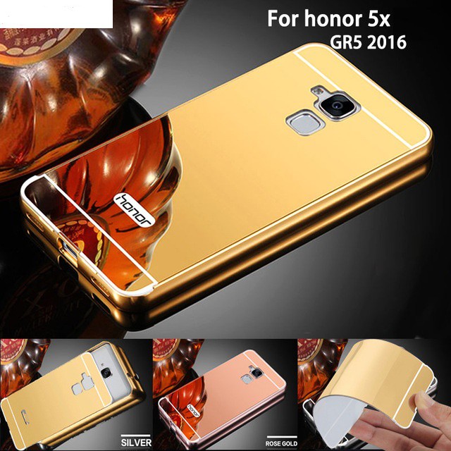 Mirror Case for Huawei GR5 2016 Case Aluminum Metal Cover