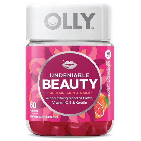 Olly Undeniable Beauty Hair Skin Nails Vitamin 60 Count Gummies
